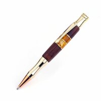 Позолоченная письменная ручка «Rocket» с янтарём