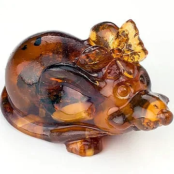 Новогодний сувенир «Мышка с бантиком» в подарок для детей