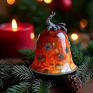 Янтарный сувенир «Колокольчик» в каталоге новогодних игрушек