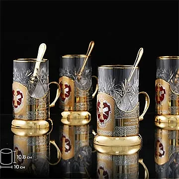 Чайный набор подстаканников с логотипом вашей компании