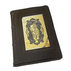 Подарочный ежедневник «Тигр» из кожи с позолоченной вставкой из металла — как символ 2022 года