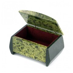Подарочная шкатулка из змеевика «Персона» для хранения денег