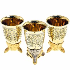 Декоративная тарелка «Лиса» с тремя стопками перевертышами