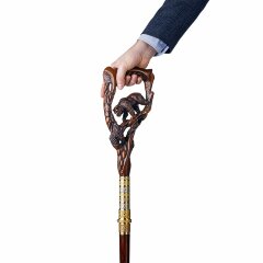 Резная трость ручной работы «Медведь» с клинком