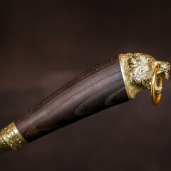 Подарочная ложка для обуви «Тигр» в футляре