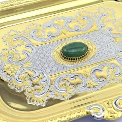 Подарочный кофейный набор «Нефритовый» на подносе