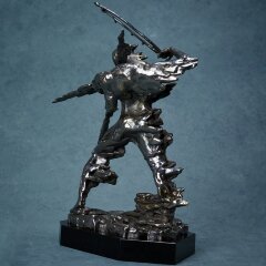 Абстрактная статуэтка из бронзы «Музыка войны» в стиле арт декора купить с доставкой