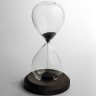 Песочные часы из морёного дуба «Чёрное золото» с магнитным песком в подарок руководителю