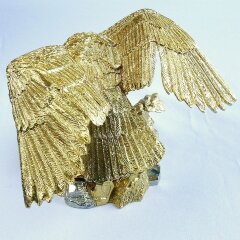 Бронзовая пепельница «Орёл» (позолота)