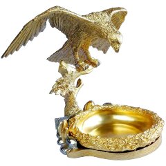 Бронзовая пепельница «Орёл» (позолота)