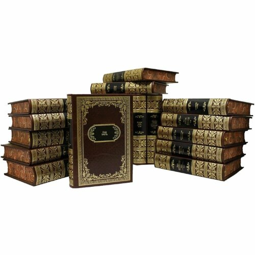 Сборник книг «Библиотека русской классики» в кожаном переплёте