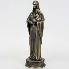 Бронзовая статуэтка дева мария с ребенком