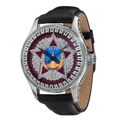 Серебряные мужские часы «POBEDA» в подарок ветерану на 9 мая День Победы