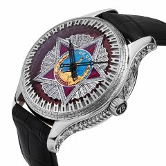 Серебряные мужские часы «POBEDA» в подарок ветерану на 9 мая День Победы