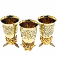 Декоративная тарелка «Филин» с тремя стопками перевертышами