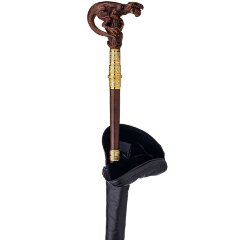 Резная трость ручной работы «Монстр» со скрытым клинком