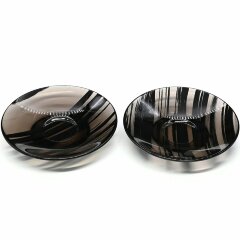 Подарочная кофейная пара чашек «Ночь» из обсидиана