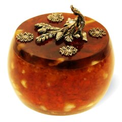 Подарочная шкатулка из янтаря «Зимняя сказка»