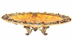 Блюдо из янтаря «Виноград»