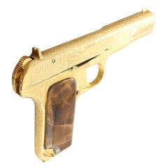 Охолощенный пистолет (позолота)