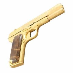 Охолощенный пистолет (позолота)