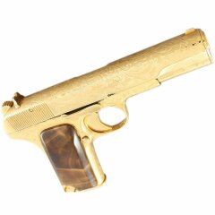 Охолощенный пистолет (позолота)