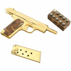 Охолощенный пистолет (позолота)