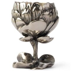 Бронзовая ваза «Пион» с серебрением