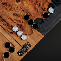 Нарды подарочные «Кавказ» из массива дерева ценных пород карагача