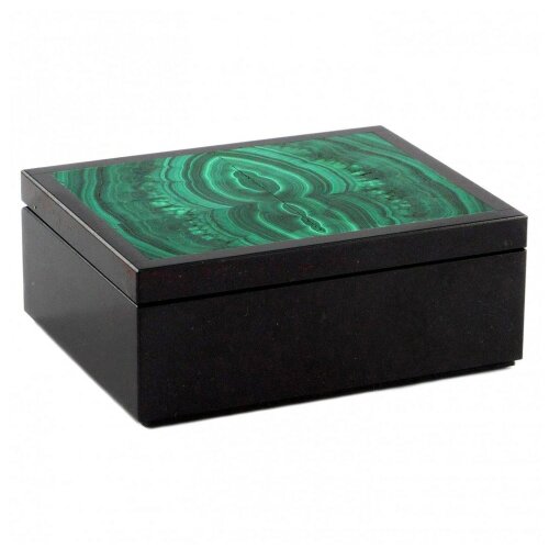 Маленькая шкатулка из малахита «Классическая»