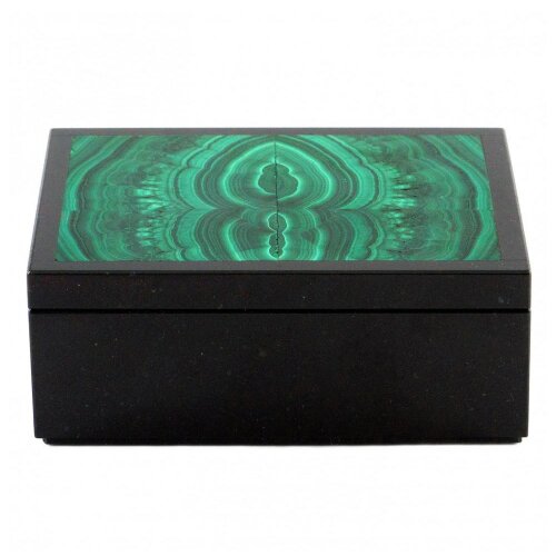 Маленькая шкатулка из малахита «Классическая»