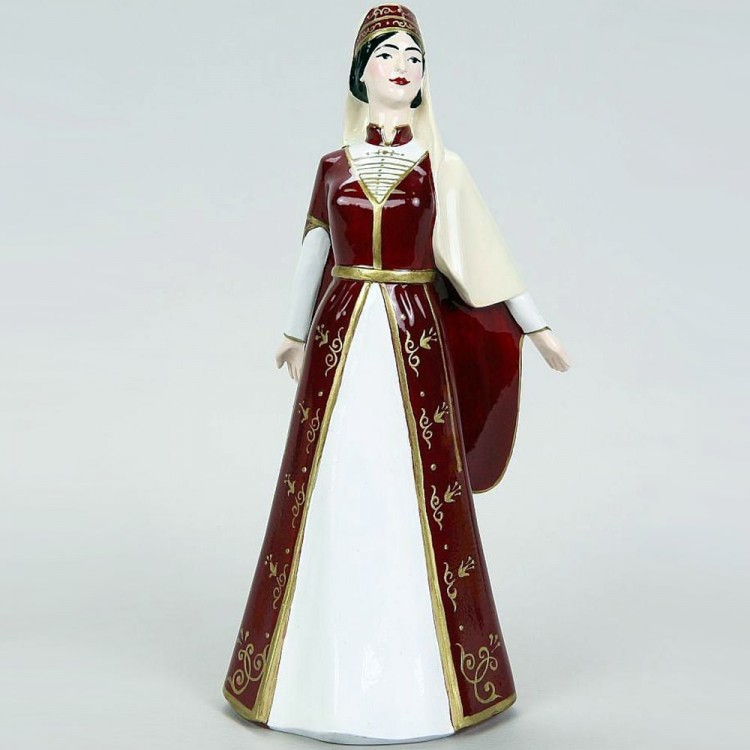 Сувенирная статуэтка «Кавказская девушка» из искусственного камня