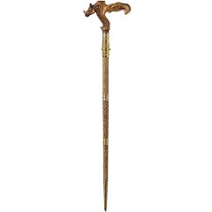 Резная трость ручной работы «Носорог» со скрытым клинком