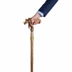 Резная трость ручной работы «Носорог» со скрытым клинком