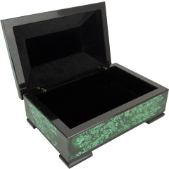 Малахитовый ларец «Горный мастер» в виде сундука на ножках