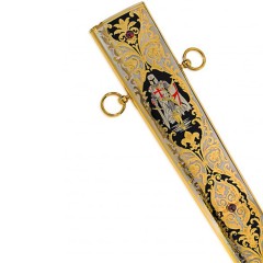 Сувенирный набор щит и рыцарский меч «Тамплиер» — эксклюзивный макет оружия в подарок коллекционерам истории
