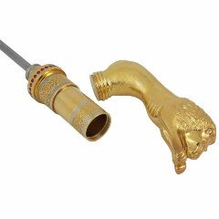 Трость светлая «Лев» с фаервыстрелом, материал — дерево