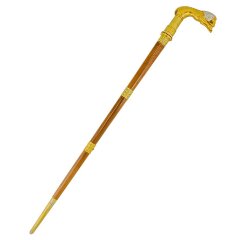 Трость светлая «Лев» с фаервыстрелом, материал — дерево