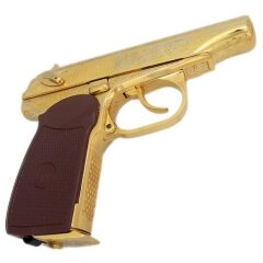 Пневматический пистолет (позолота)