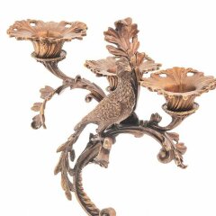 Бронзовый подсвечник «Райские птицы»