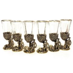 Оригинальный набор фужеров «Охота» (лафитник)