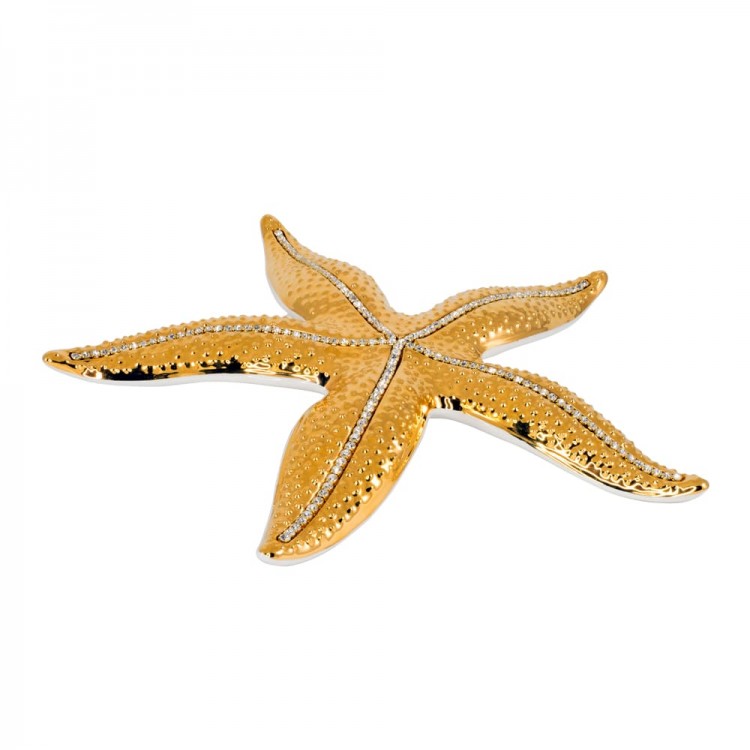 Керамический сувенир «Морская звезда» с инкрустацией кристаллами Сваровски