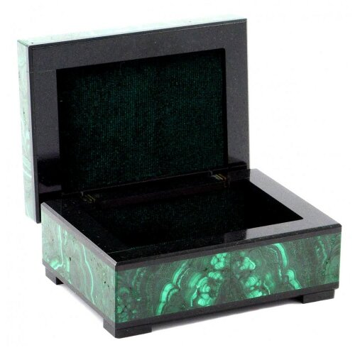 Малая шкатулка из малахита «Классическая»