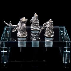 Серебряные аэраторы для вина «Охотник» (3 шт)