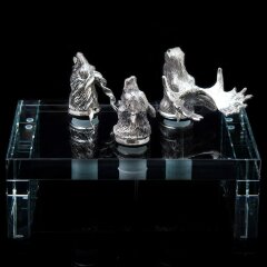 Серебряные аэраторы для вина «Охотник» (3 шт)