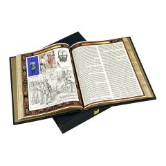 Подарочная книга «Плутарх. Сравнительные жизнеописания» в кожаном переплёте