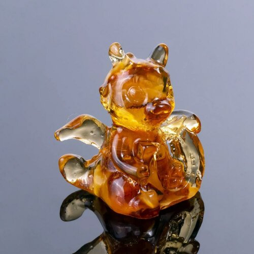 Кошельковый талисман из янтаря «Дракоша» — как символ нового 2024 года