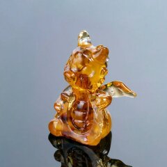 Кошельковый талисман из янтаря «Дракоша» — как символ нового 2024 года