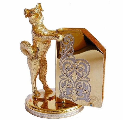 Настольная визитница «Собака»