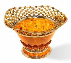 Конфетница из янтаря «Солнышко»